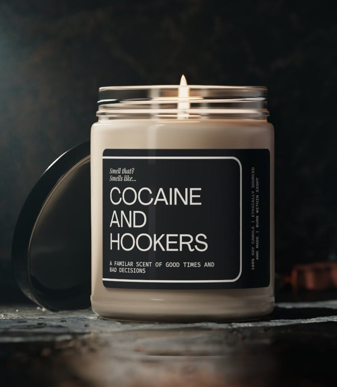 Cocaine and Hookers Funny Candle Gag Gift Gift for Him Gift - Etsy