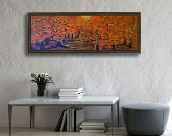 Acrylic Painting Autumn Forest