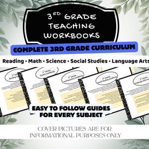 Common Core Homeschool Curriculum | 3rd Grade Homeschool Curriculum | Guided Teaching lessons | Core Subjects homeschool guide | Print & Go