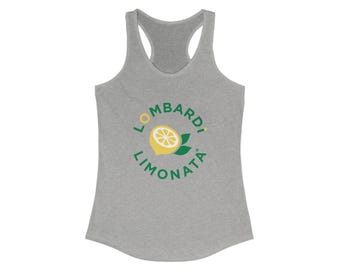 Lemon Lover Women's Racerback Tank, Summer Top, Beachwear, Gift for Citrus Lovers, Seasonal Apparel, Cute Workout Shirt