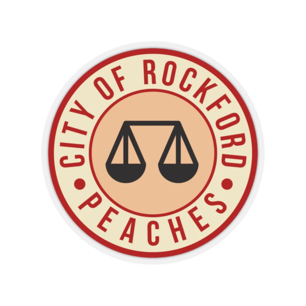 Rockford Peaches Messy Bun SVG, Digifitch.com in 2023