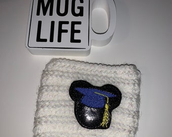 Mickey Inspired Graduation Coffee Cozy