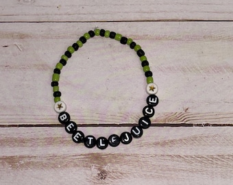Beetlejuice Inspired Stretchy Bracelets