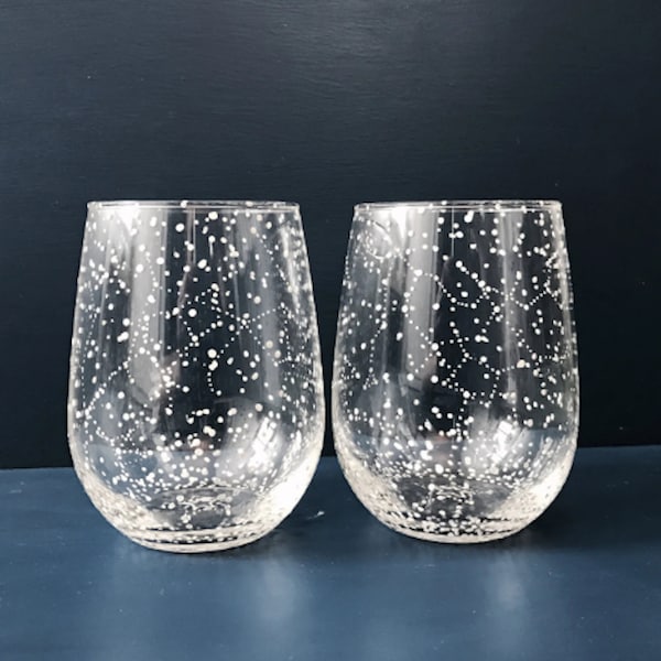 White Star Glasses - Etsy