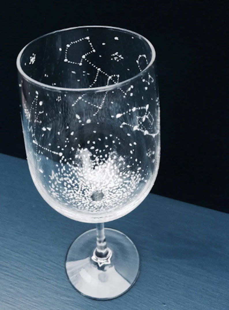 CUSTOMIZE Your Own Set Constellation Wine Glasses Set of 2 Etsy