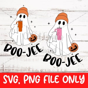 Boojee Stanley Tumbler Inspired Ghost PNG Sublimation Design Download DTF Print Tumbler Sticker Idea-Halloween png-Halloween SVG
