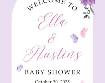 Enchanted to Meet You - Baby Shower Welcome Sign Bundle