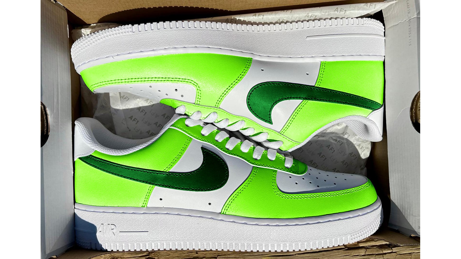 Lime green air force 1 high top sales