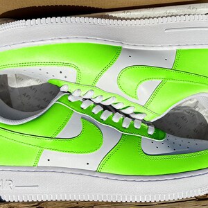 green white air force ones