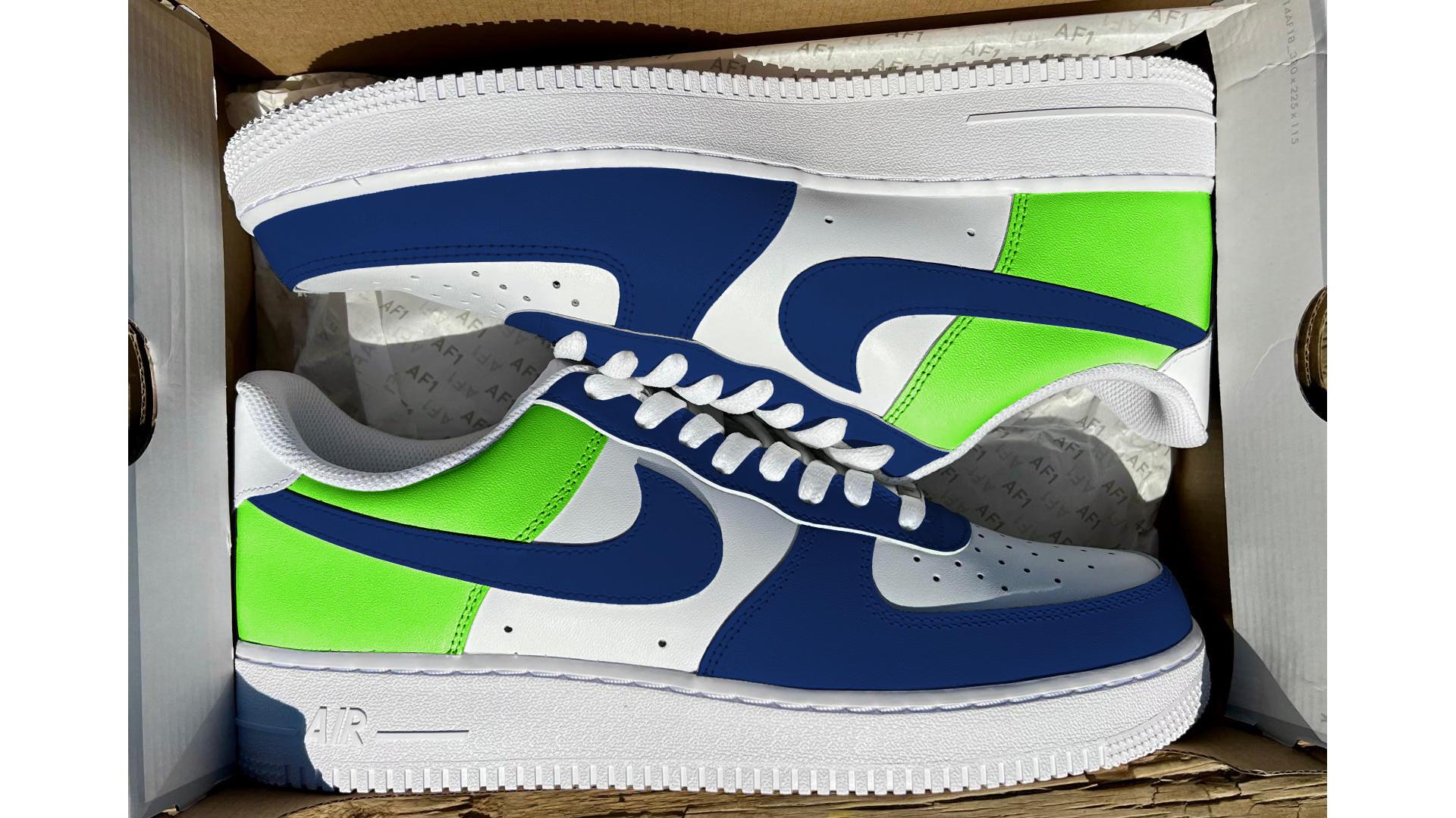 air force blue and green