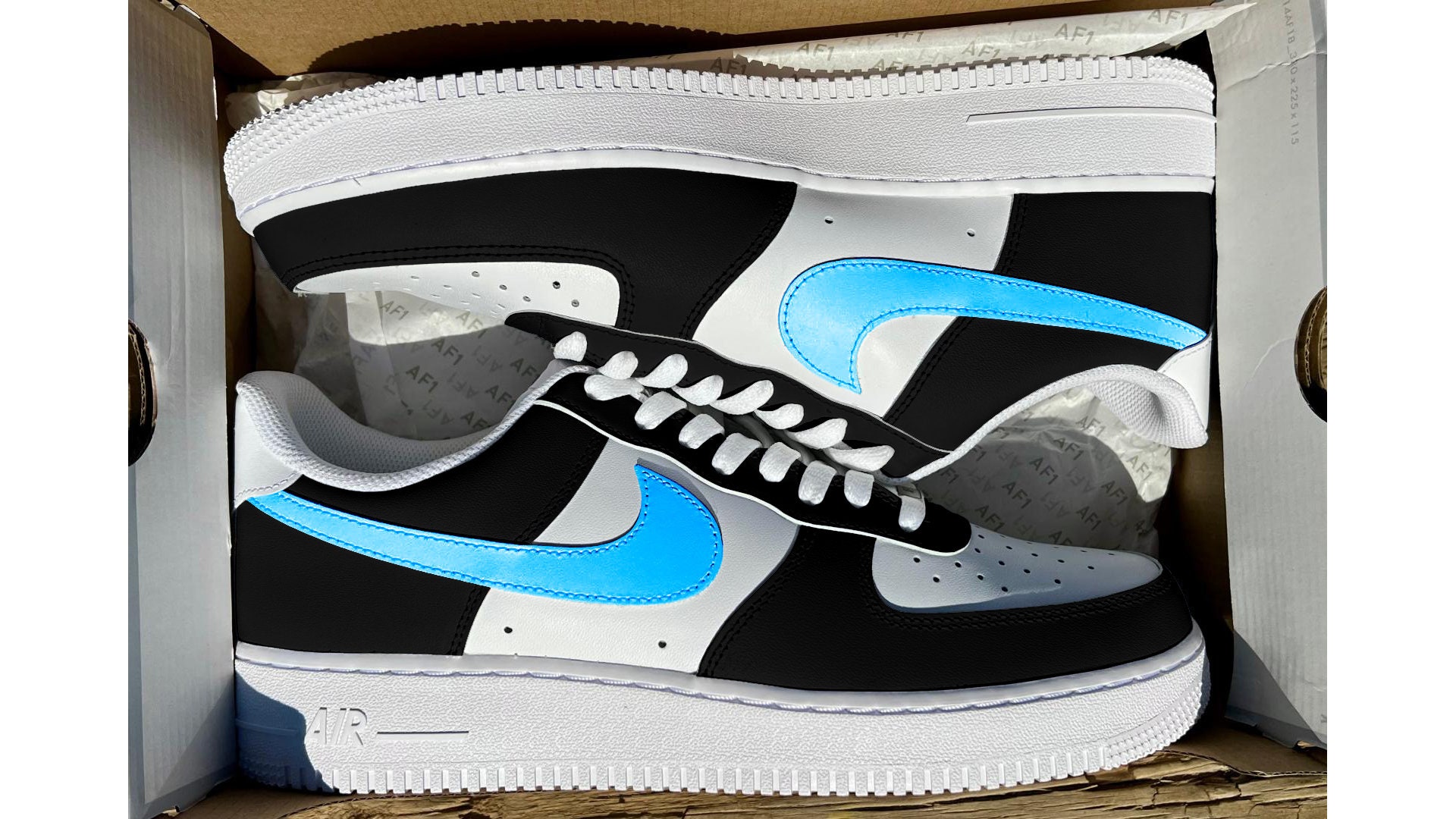 blue and black af1