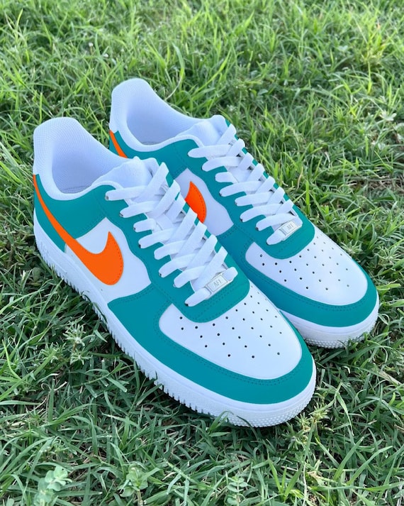 turquoise and orange nikes