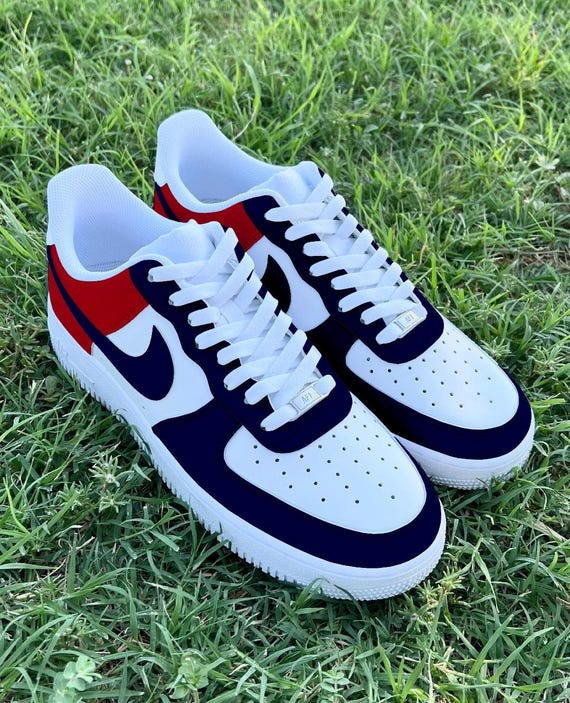 red blue white air force 1