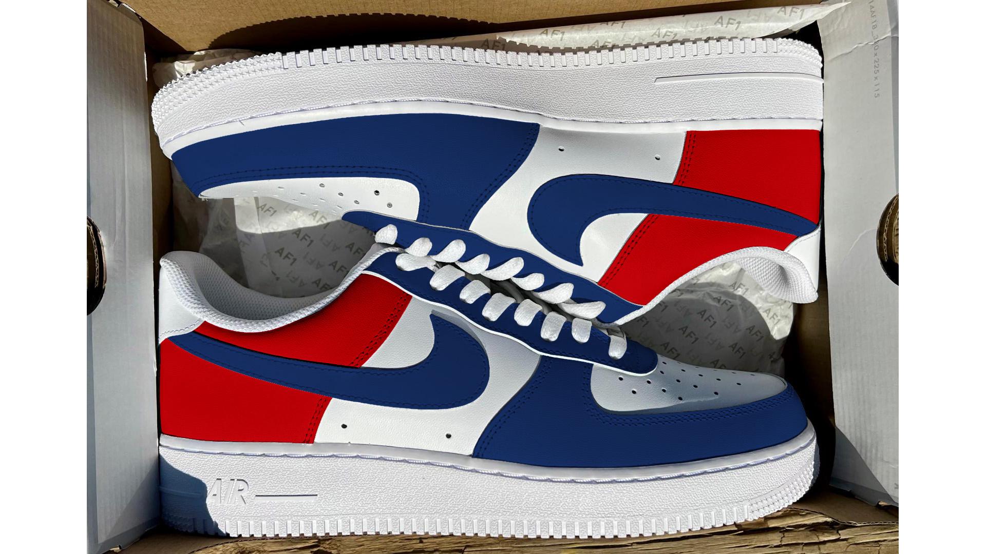 af1 blue and red