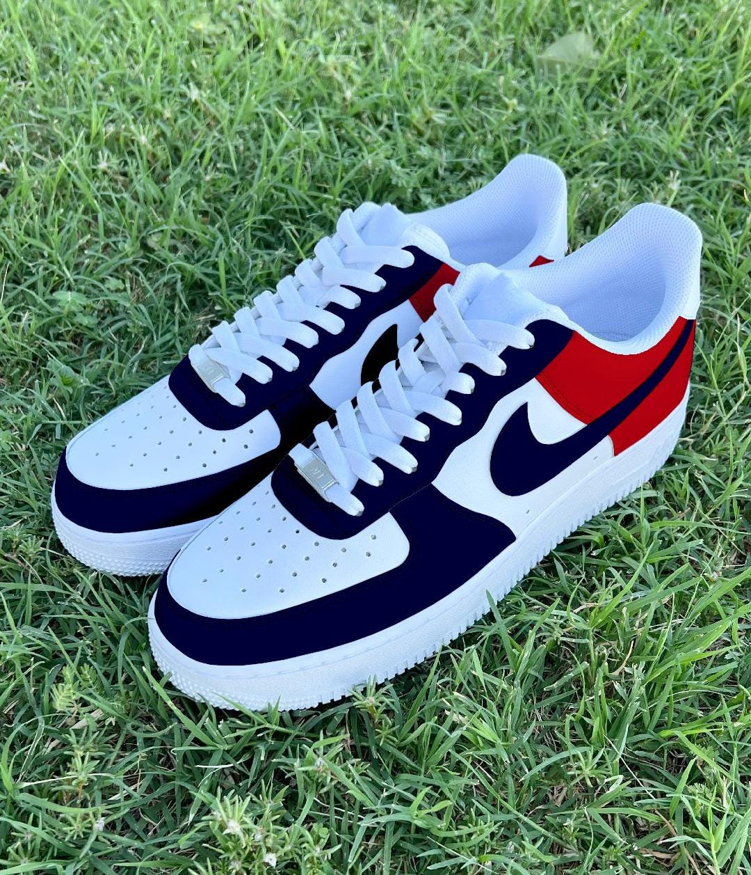 air force 1 red white blue