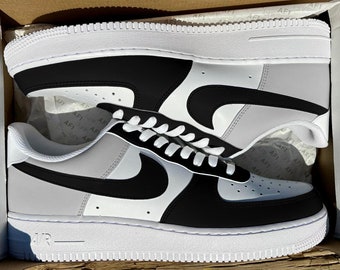 Air force 1 7 white and black best sale