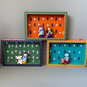 Krishna - Handpainted Clay Art Wall Frame 14 main image 1