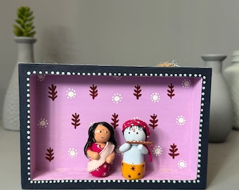 Hindu Clay Wall Art - Krishna