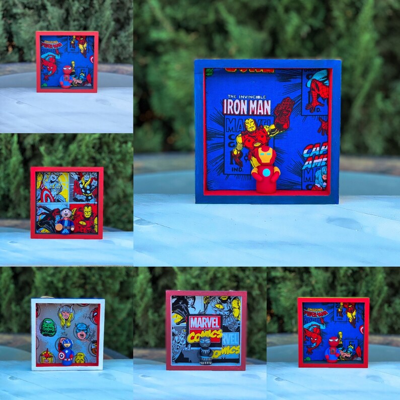 Marvel Figures, Handmade Clay Portraits - Captain America image 4