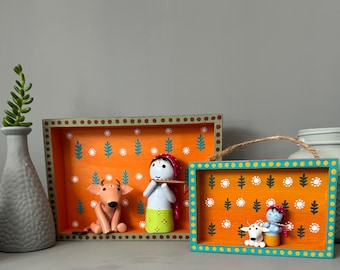 Hindu Clay Wall Art - Krishna