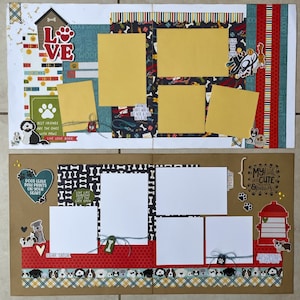 Pet Shoppe Kit de álbum de recortes para perros de 4 páginas precortado