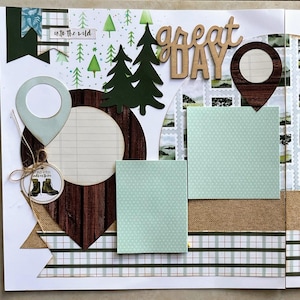 Outdoor Scenary 2 page Scrapbook Kit