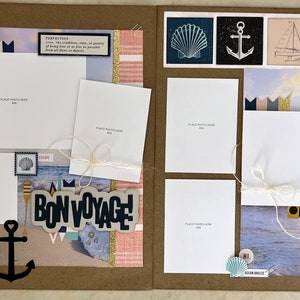 Kit de álbum de recortes de crucero de 6 páginas para armar o hacer uno mismo
