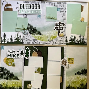 Outdoor Adventure Scrapbook Kit 4 pages