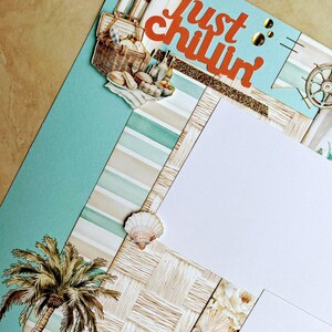 Coastal Memories Vacation Paradise 4 Page Scrapbook Kit - Etsy