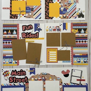 Disney 6 page Gnome Scrapbook Kit Pre-Cut