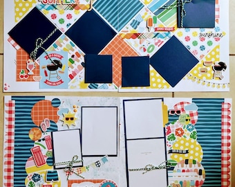 Pool Summer Beach 4 Page Scrapbook Kit Pre-cut - Etsy