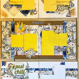 Mintay Mediterranean Dream Kit de álbum de recortes de 6 páginas-- Precortado