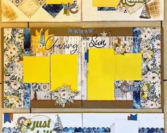 Mintay Mediterranean Dream 6 Page Scrapbook Kit-- Pre-cut