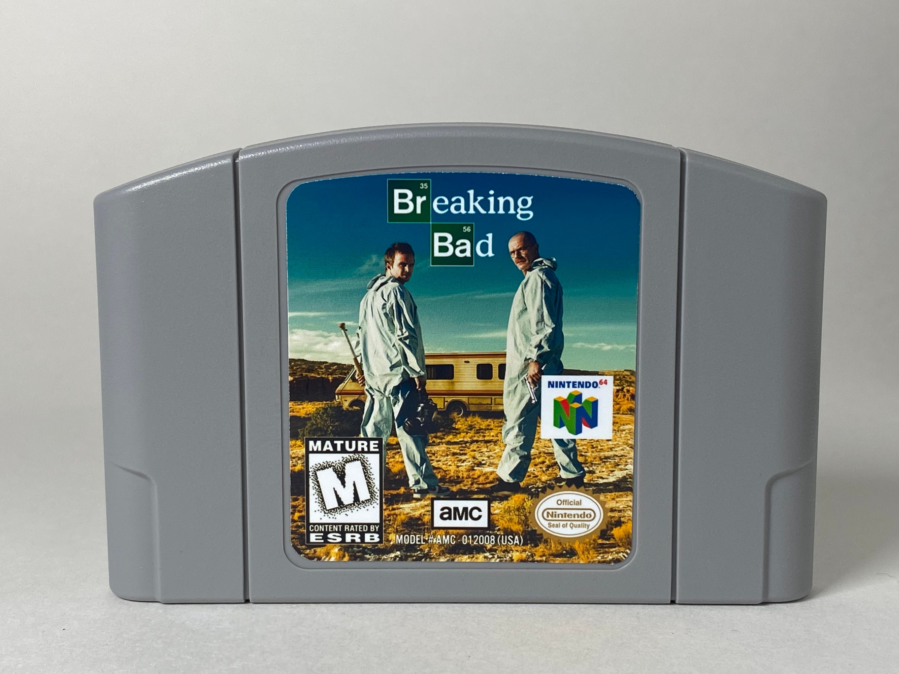 Custom N64 Breaking Bad Nintendo 64 Video Game Cartridge, Award Winning TV  Show Parody Display Item With or Without Stand 