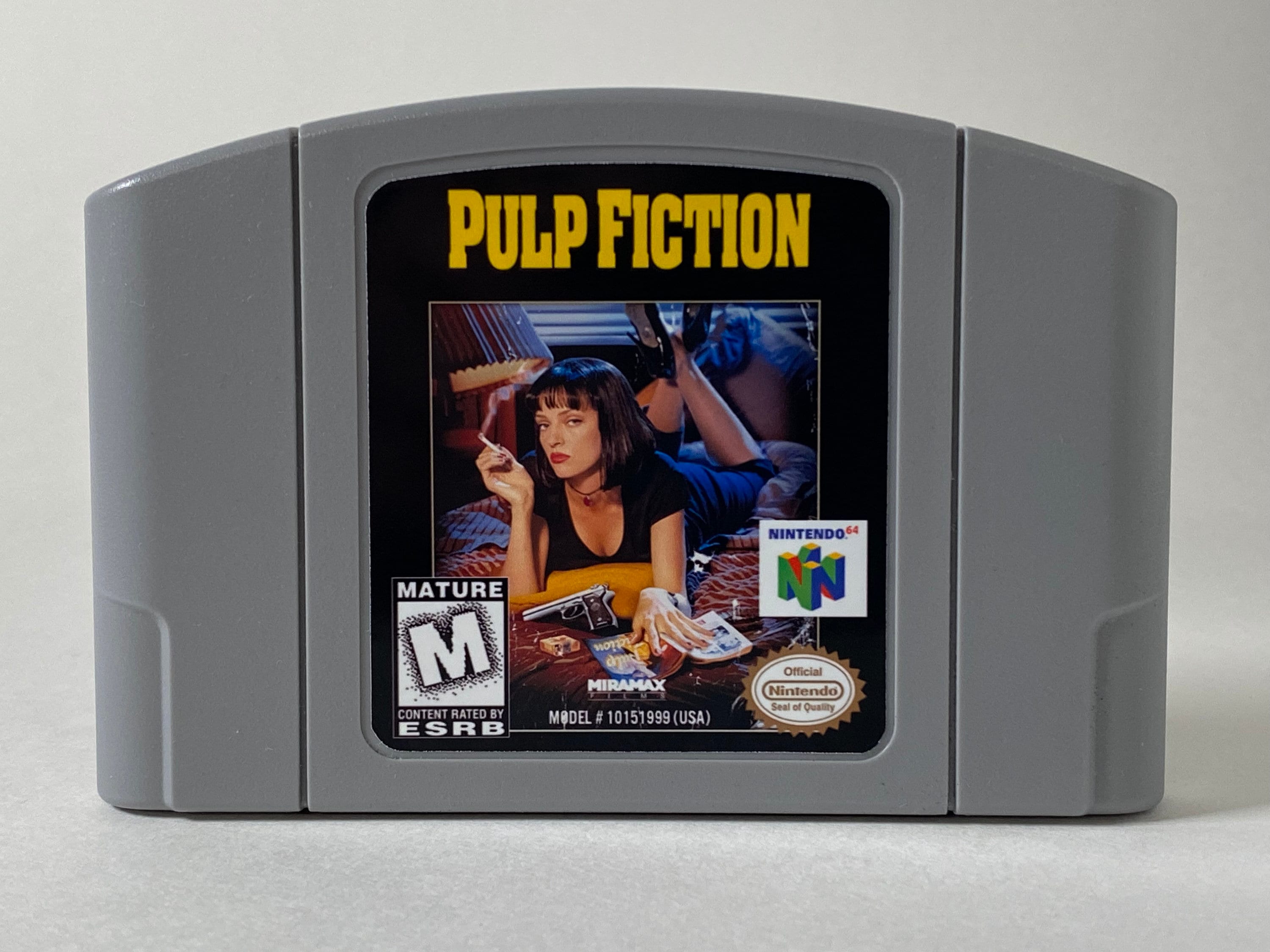 Custom N64 - Pulp Fiction - Nintendo 64 Video Game Cartridge