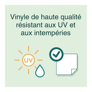 Sticker Autocollant Votre texte blanc personnalisé pour décoration image 3