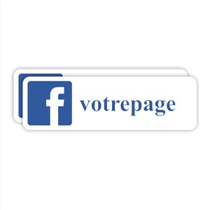 Personalisierter Facebook-Aufkleber zur Dekoration