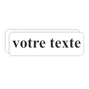 Aufkleber Aufkleber Ihr persönlicher weißer Text zur Dekoration