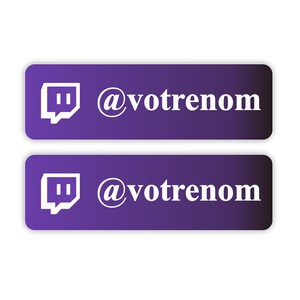 Aufkleber Twitch benutzerdefiniert für die Dekoration