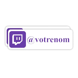 Aufkleber Twitch benutzerdefiniert für die Dekoration