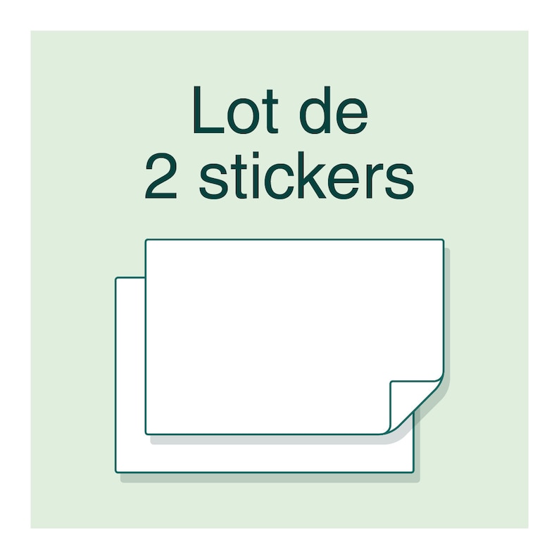 Sticker Autocollant Votre texte blanc personnalisé pour décoration image 4