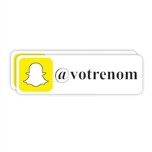 Aufkleber Sticker Snapchat Snap benutzerdefiniert für die Dekoration