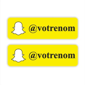Aufkleber Sticker Snapchat Snap benutzerdefiniert für die Dekoration