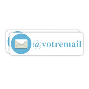 Personalisierter Mailaufkleber für Werbung