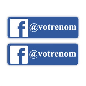 Personalisierter Facebook-Aufkleber zur Dekoration