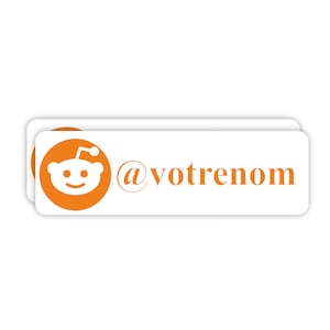 Sticker Sticker Reddit Blog personalisiert für Dekoration