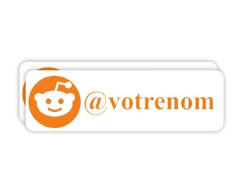 Sticker Autocollant Reddit blog personnalisé pour décoration