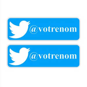 Sticker Personalisierter Twitter Sticker zur Dekoration
