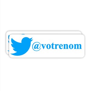 Adesivo Adesivo personalizado do Twitter para decoração