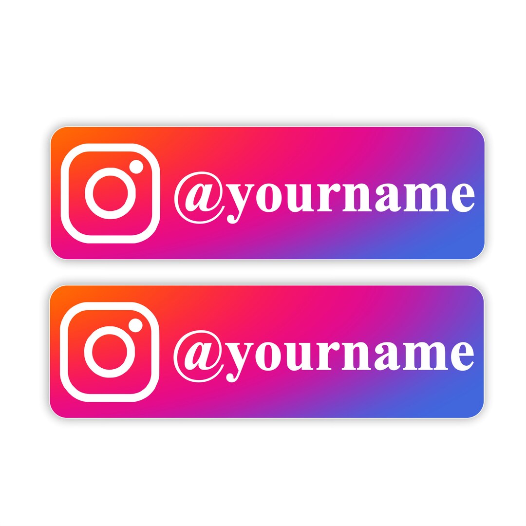 Instragram Custom Sticker Sticker Personalized Instagram Sticker for Decoration - Etsy